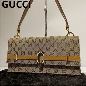 Gucci Brown Monogram Shoulder Bag